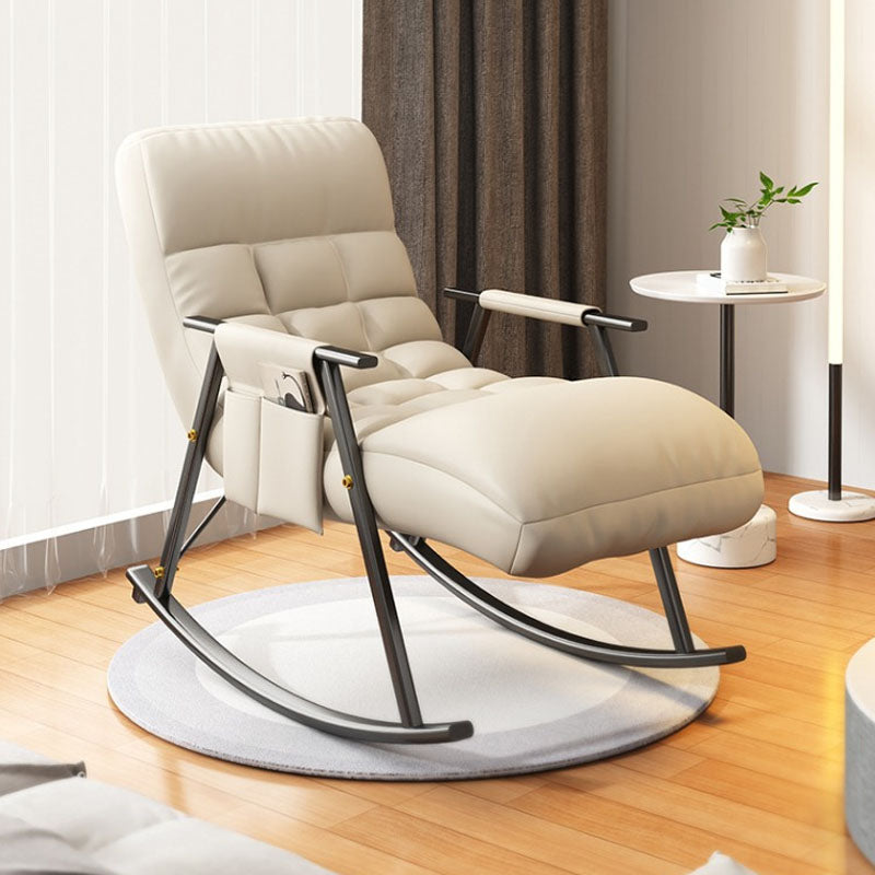 Schlafzimmer und Balkon einzelner einfacher Rockerstuhl wasserdichte faule Sofa -Stuhl