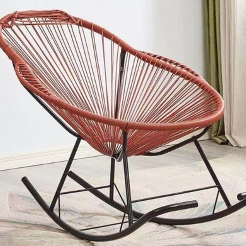 Chaise de culbuteur à corde tissée moderne