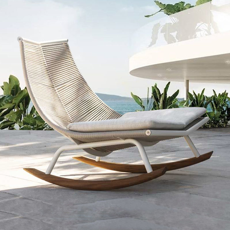 Traditional Rocking Chair Teak Frame Wing Chair Back Indoor Rocking Chair Clearhalo 'Chairs & Seating' 'furn' 'furn_rocking_chairs' 'Furniture' 'Living Room Furniture' 'Rocking Chairs' 'rocking_chairs' 6327419