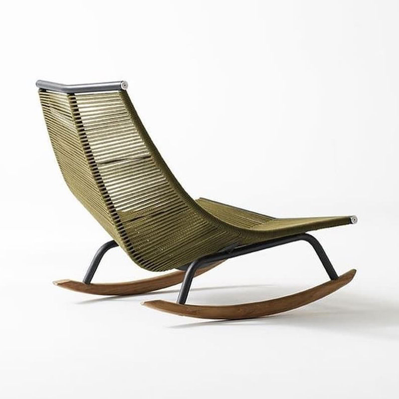 Traditional Rocking Chair Teak Frame Wing Chair Back Indoor Rocking Chair Apricot Clearhalo 'Chairs & Seating' 'furn' 'furn_rocking_chairs' 'Furniture' 'Living Room Furniture' 'Rocking Chairs' 'rocking_chairs' 6327420