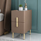2 Drawers Accent Table Nightstand Modern Night Table ,19.7" Tall