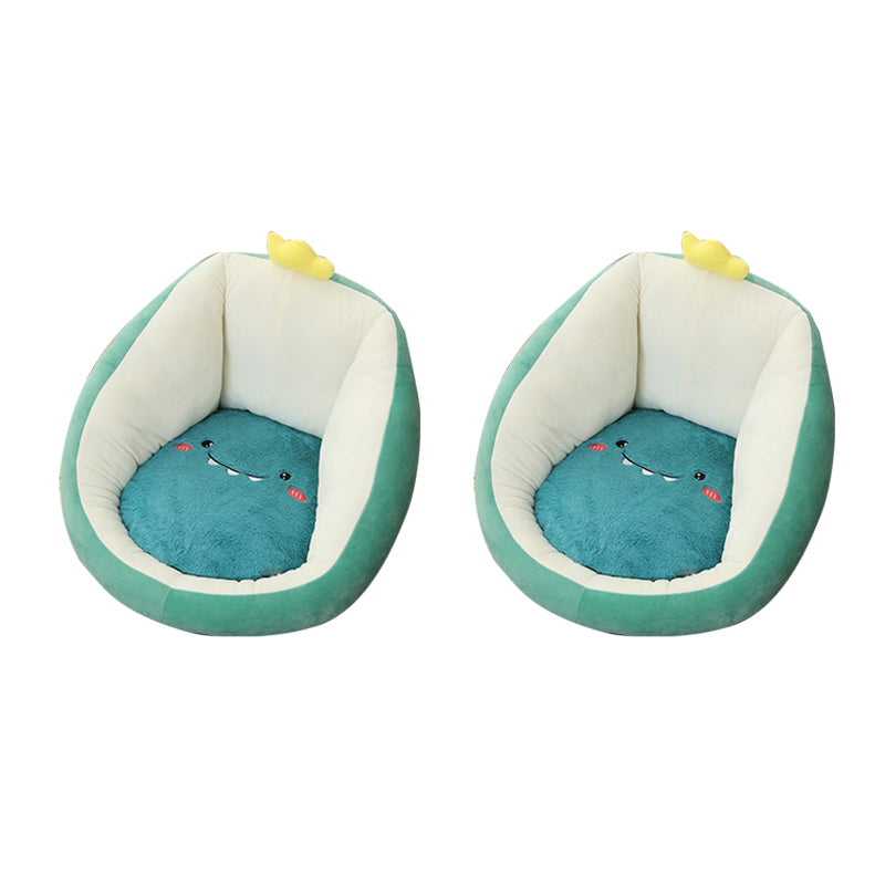 Contemporary Pouf Ottoman Velvet Upholstered Tear Resistant Animal Shape Ottoman Blue 2 Piece Set Clearhalo 'furn' 'furn_ottomans_poufs' 'Furniture' 'Living Room Furniture' 'Ottomans & Poufs' 'ottomans_poufs' 6328815