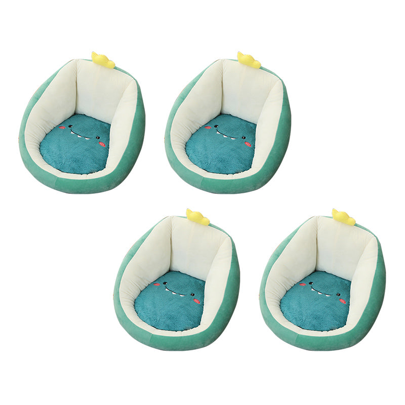 Contemporary Pouf Ottoman Velvet Upholstered Tear Resistant Animal Shape Ottoman Blue 4 Piece Set Clearhalo 'furn' 'furn_ottomans_poufs' 'Furniture' 'Living Room Furniture' 'Ottomans & Poufs' 'ottomans_poufs' 6328818