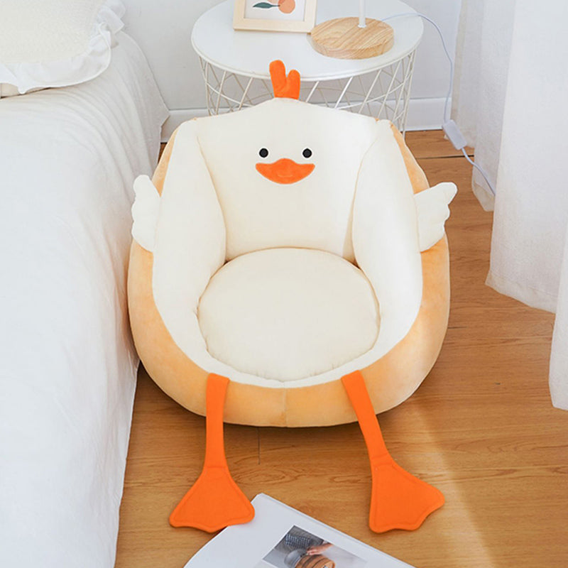 Contemporary Pouf Ottoman Velvet Upholstered Tear Resistant Animal Shape Ottoman Clearhalo 'furn' 'furn_ottomans_poufs' 'Furniture' 'Living Room Furniture' 'Ottomans & Poufs' 'ottomans_poufs' 6328819