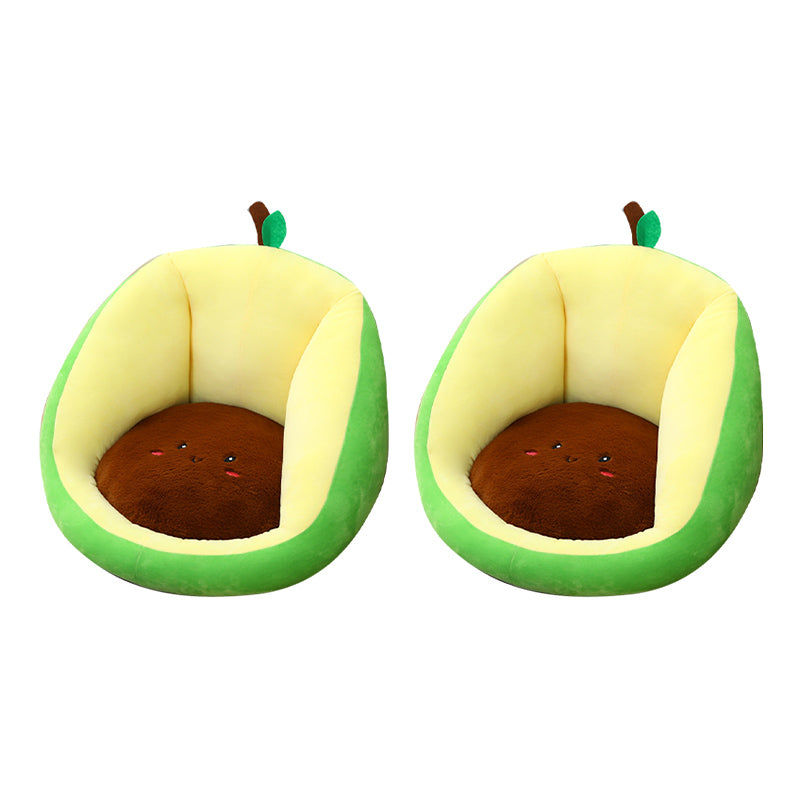 Contemporary Pouf Ottoman Velvet Upholstered Tear Resistant Animal Shape Ottoman Green 2 Piece Set Clearhalo 'furn' 'furn_ottomans_poufs' 'Furniture' 'Living Room Furniture' 'Ottomans & Poufs' 'ottomans_poufs' 6328832