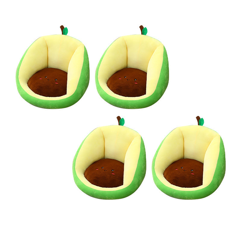 Contemporary Pouf Ottoman Velvet Upholstered Tear Resistant Animal Shape Ottoman Green 4 Piece Set Clearhalo 'furn' 'furn_ottomans_poufs' 'Furniture' 'Living Room Furniture' 'Ottomans & Poufs' 'ottomans_poufs' 6328833