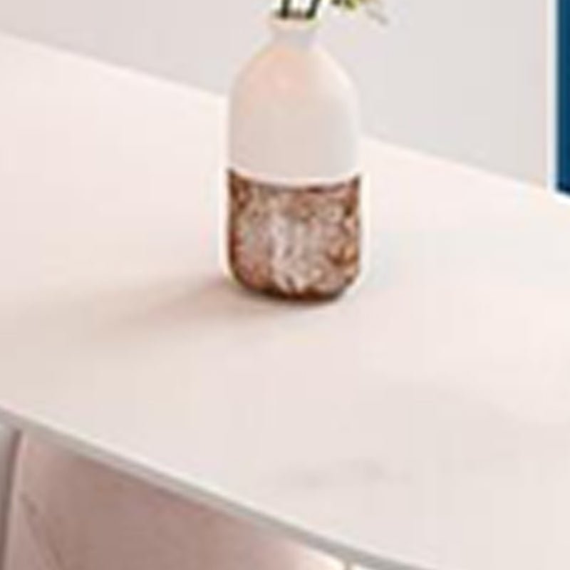 Modern Double Pedestal Dining Table Stone Table for Kitchen Dining Room Clearhalo 'Dining Tables & Seating' 'Dining Tables' 'dining_table' 'furn' 'furn_dining_table' 'Furniture' 'Kitchen & Dining Furniture' 6328863