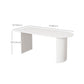 Modern Double Pedestal Dining Table Stone Table for Kitchen Dining Room Clearhalo 'Dining Tables & Seating' 'Dining Tables' 'dining_table' 'furn' 'furn_dining_table' 'Furniture' 'Kitchen & Dining Furniture' 6328868