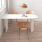 Contemporary Sintered Stone Dining Table Metal Base Dining Table for Home Use