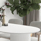 Contemporary Sintered Stone Dining Table Metal Base Dining Table for Home Use
