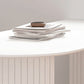 Contemporary Sintered Stone Dining Table Metal Base Dining Table for Home Use