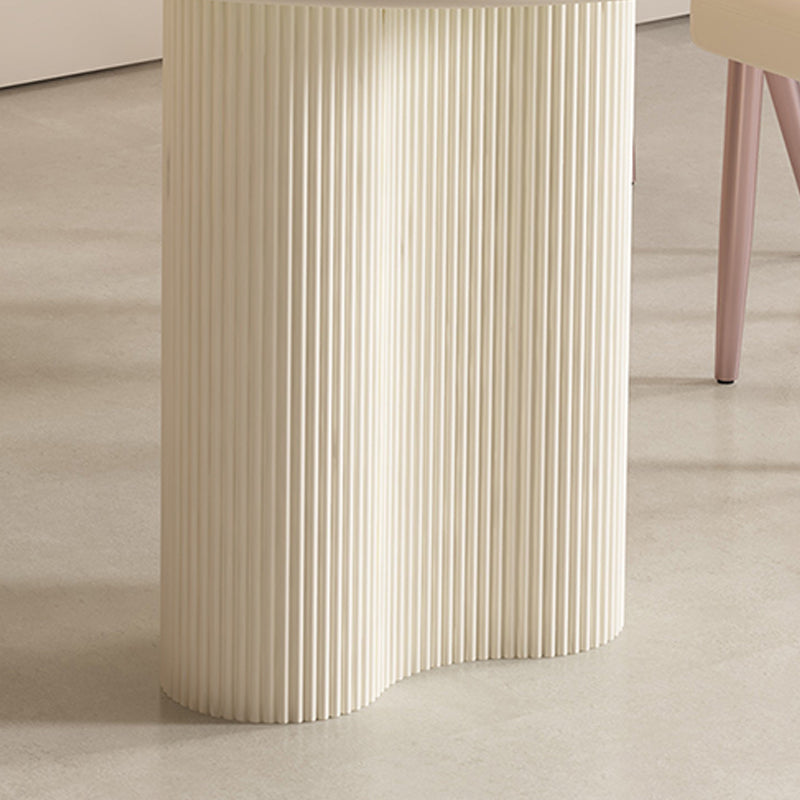 Contemporary Sintered Stone Dining Table Oval Dinner Room Table Clearhalo 'Dining Tables & Seating' 'Dining Tables' 'dining_table' 'furn' 'furn_dining_table' 'Furniture' 'Kitchen & Dining Furniture' 6328966