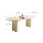 Contemporary Sintered Stone Dining Table Oval Dinner Room Table Clearhalo 'Dining Tables & Seating' 'Dining Tables' 'dining_table' 'furn' 'furn_dining_table' 'Furniture' 'Kitchen & Dining Furniture' 6328972
