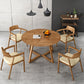 Contemporary Wood Dining Table Double Pedestal Dining Table for Dining Room