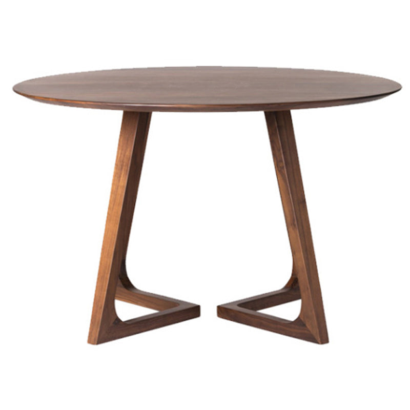 Contemporary Wood Dining Table Double Pedestal Dining Table for Dining Room