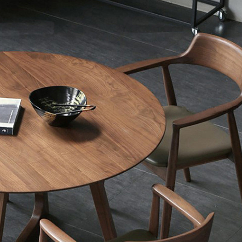 Contemporary Wood Dining Table Double Pedestal Dining Table for Dining Room