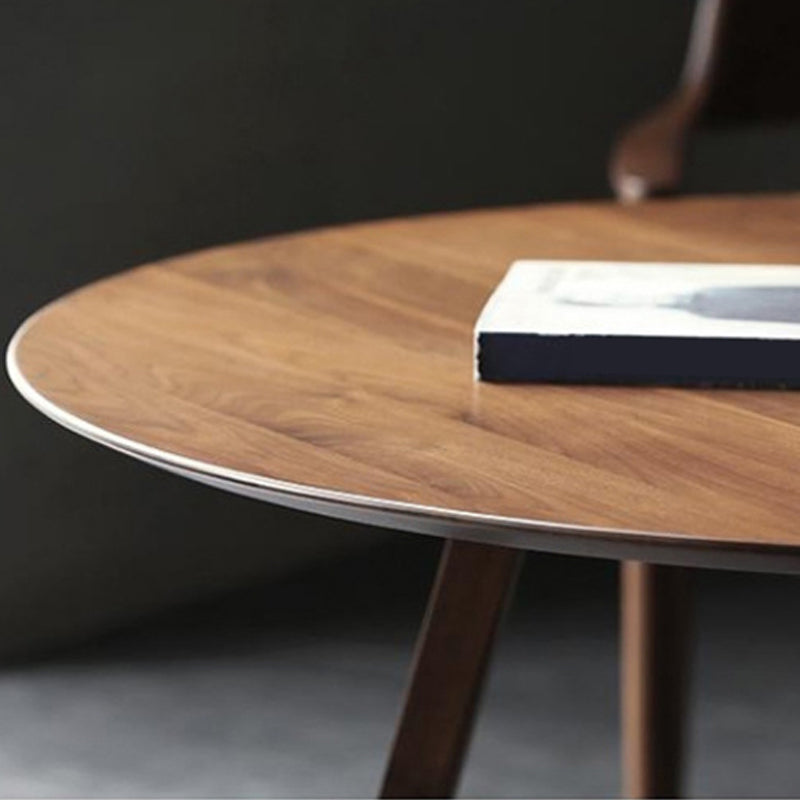 Contemporary Wood Dining Table Double Pedestal Dining Table for Dining Room