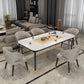 Glam 4 Legs Dining Table Stone Table for Living Room Kitchen