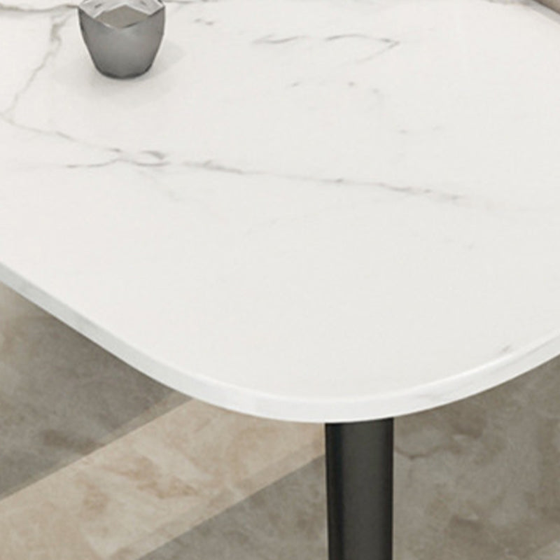 Glam 4 Legs Dining Table Stone Table for Living Room Kitchen