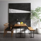 Modern Double Pedestal Dining Table Wood Table for Living Room