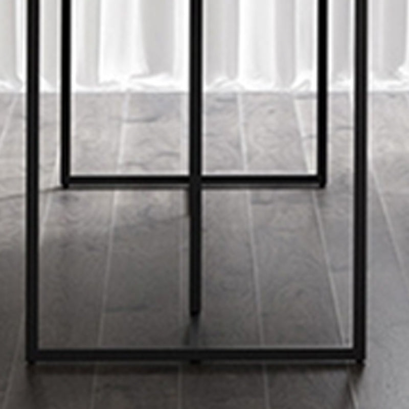 Modern Double Pedestal Dining Table Wood Table for Living Room
