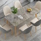 Modern 4 Legs Dining Table Stone Table for Dining Room Kitchen Clearhalo 'Dining Tables & Seating' 'Dining Tables' 'dining_table' 'furn' 'furn_dining_table' 'Furniture' 'Kitchen & Dining Furniture' 6329078