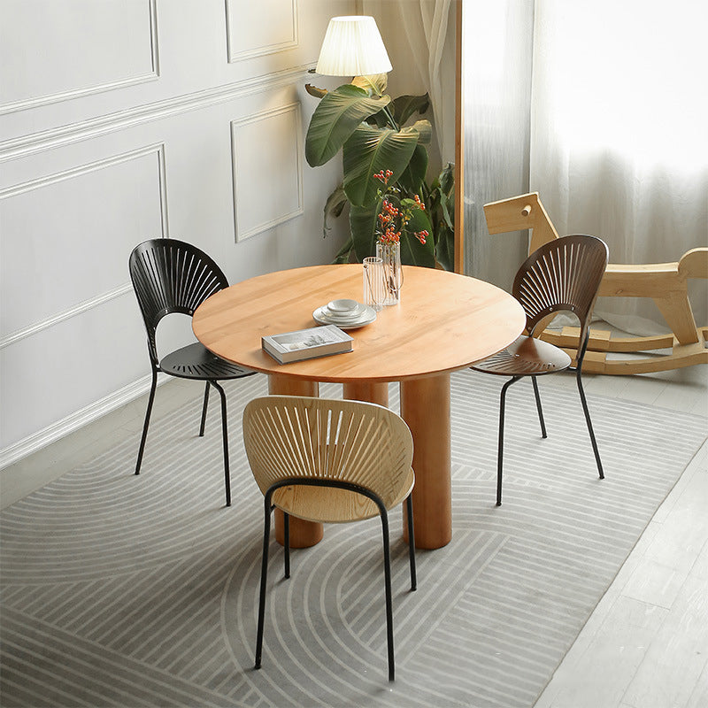 Mesa de comedor moderna de madera maciza mesa de comedor de 3 pies para uso doméstico