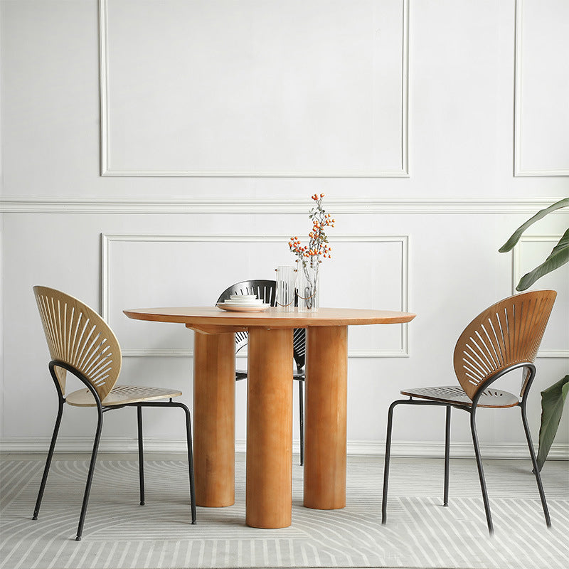 Mesa de comedor moderna de madera maciza mesa de comedor de 3 pies para uso doméstico