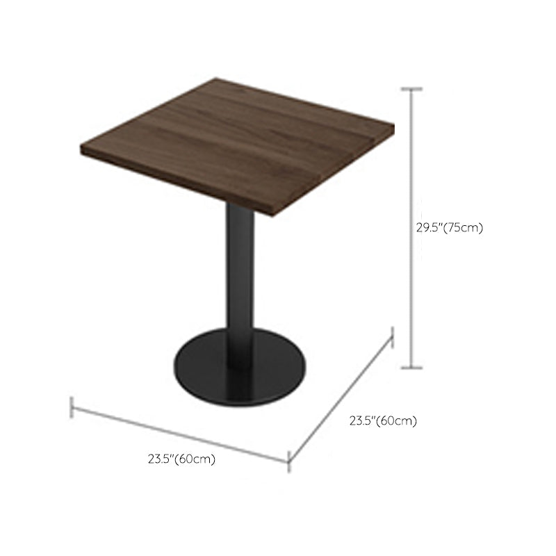 Eigentijdse houten eettafel Metalen eettafel voor thuisgebruik