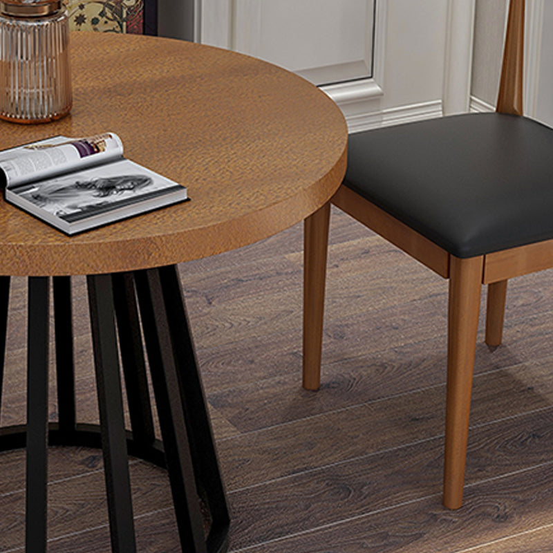 Modern Solid Wood Dining Table Metal Dining Site Table for Home Use Clearhalo 'Dining Tables & Seating' 'Dining Tables' 'dining_table' 'furn' 'furn_dining_table' 'Furniture' 'Kitchen & Dining Furniture' 6329157