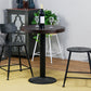 Modern Solid Wood Dining Table Metal Pedestal Base Dining Table for Home Use 27.6"L x 27.6"W x 29.5"H Without Chairs Clearhalo 'Dining Tables & Seating' 'Dining Tables' 'dining_table' 'furn' 'furn_dining_table' 'Furniture' 'Kitchen & Dining Furniture' 6329170