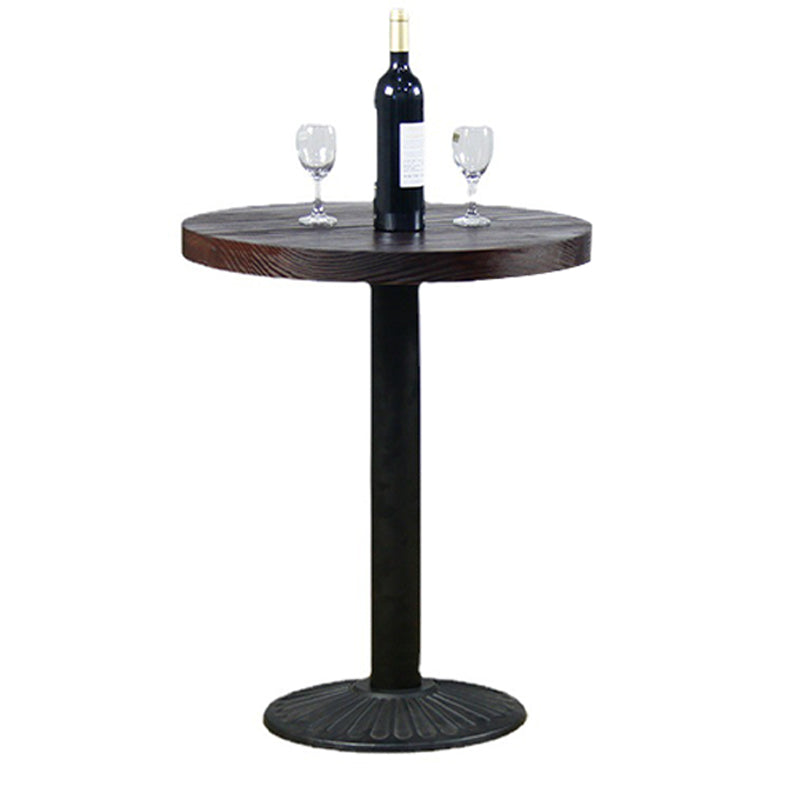 Modern Solid Wood Dining Table Metal Pedestal Base Dining Table for Home Use Clearhalo 'Dining Tables & Seating' 'Dining Tables' 'dining_table' 'furn' 'furn_dining_table' 'Furniture' 'Kitchen & Dining Furniture' 6329172