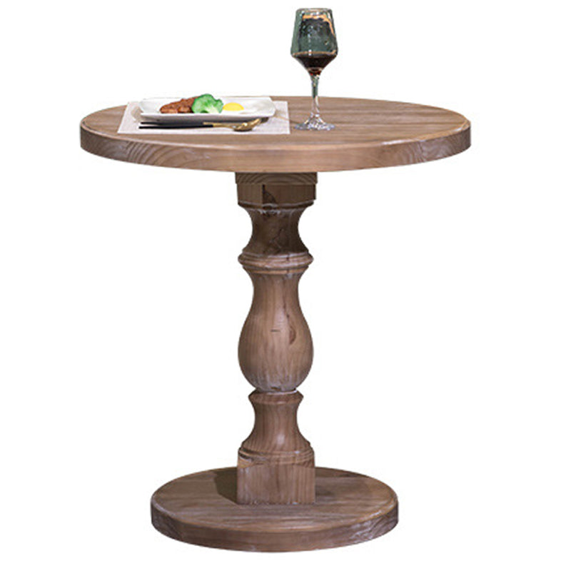 Contemporary Solid Wood Dining Table Round Dining Table for Home Use