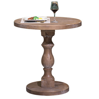 Contemporary Solid Wood Dining Table Round Dining Table for Home Use