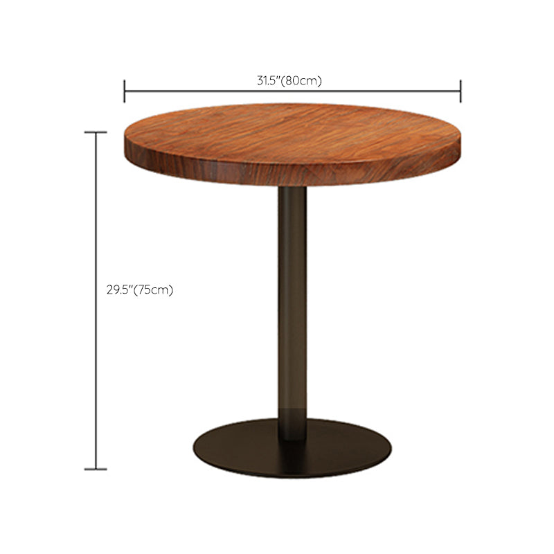 Contemporary Solid Wood Dining Table Round Pedestal Base Dining Table for Home Use Clearhalo 'Dining Tables & Seating' 'Dining Tables' 'dining_table' 'furn' 'furn_dining_table' 'Furniture' 'Kitchen & Dining Furniture' 6329217