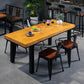 Rectangle 4 Legs Dining Table Industrial Wood Table for Kitchen