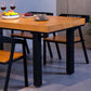 Rectangle 4 Legs Dining Table Industrial Wood Table for Kitchen