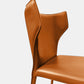 Faux Leather Kitchen Armless Chair Wingback Side Chair in Orange Clearhalo 'Dining Chairs' 'Dining Tables & Seating' 'dining_chair' 'furn' 'furn_dining_chair' 'Furniture' 'Kitchen & Dining Furniture' 6329258