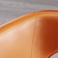 Faux Leather Kitchen Armless Chair Wingback Side Chair in Orange Clearhalo 'Dining Chairs' 'Dining Tables & Seating' 'dining_chair' 'furn' 'furn_dining_chair' 'Furniture' 'Kitchen & Dining Furniture' 6329259