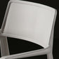 Stacking Plastic Arm Chair Glam Open Back Dining Arm Chair for Dining Room
