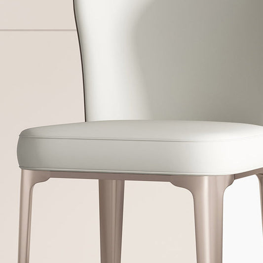 Sedie da pranzo imbottite contemporanee cucina sedia a bracciale in bianco
