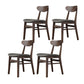 Wood Kitchen Dining Side Chair Open Back Dining Side Chair in Brown 4 Piece Set Clearhalo 'Dining Chairs' 'Dining Tables & Seating' 'dining_chair' 'furn' 'furn_dining_chair' 'Furniture' 'Kitchen & Dining Furniture' 6329428