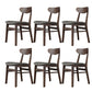 Wood Kitchen Dining Side Chair Open Back Dining Side Chair in Brown 6 Piece Set Clearhalo 'Dining Chairs' 'Dining Tables & Seating' 'dining_chair' 'furn' 'furn_dining_chair' 'Furniture' 'Kitchen & Dining Furniture' 6329430