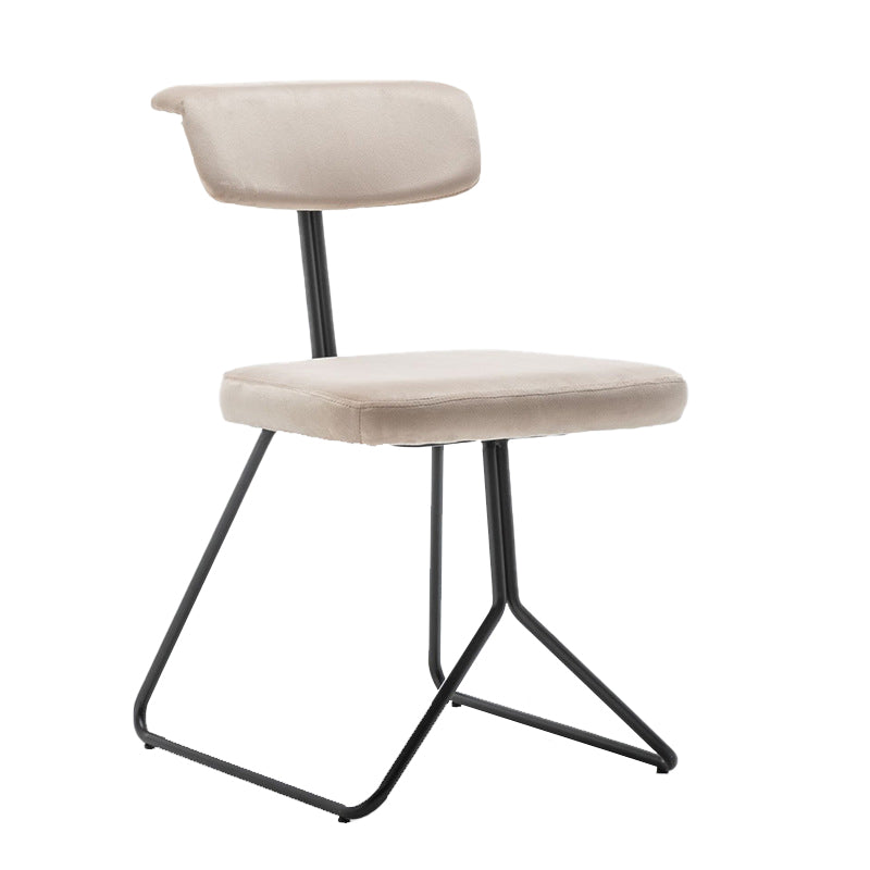 伝統的な布張りのダイニングチェアキッチンダイニングアームレスチェア