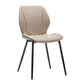 Contemporary Upholstered Dining Chairs Wingback Side Chair with Metal Legs Beige 1 Piece Clearhalo 'Dining Chairs' 'Dining Tables & Seating' 'dining_chair' 'furn' 'furn_dining_chair' 'Furniture' 'Kitchen & Dining Furniture' 6329499