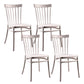 Glam Indoor-Outdoor Dining Side Chair Plastic Stacking Side Chair
