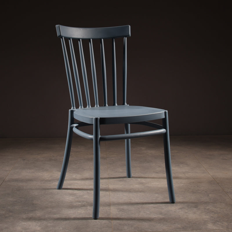 Glam Indoor-Outdoor Dining Side Chair Plastic Stacking Side Chair