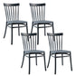 Glam Indoor-Outdoor Dining Side Chair Plastic Stacking Side Chair