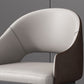 Glam Upholstered Arm Chair Faux Leather Open Back Dining Arm Chair for Home Clearhalo 'Dining Chairs' 'Dining Tables & Seating' 'dining_chair' 'furn' 'furn_dining_chair' 'Furniture' 'Kitchen & Dining Furniture' 6329604