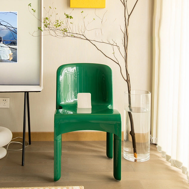 Plastic Open Back Dining Chair Stackable Side Chair for Dining Room Clearhalo 'Dining Chairs' 'Dining Tables & Seating' 'dining_chair' 'furn' 'furn_dining_chair' 'Furniture' 'Kitchen & Dining Furniture' 6329616